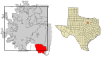 Tarrant County Texas Incorporated Areas Mansfield highlighted